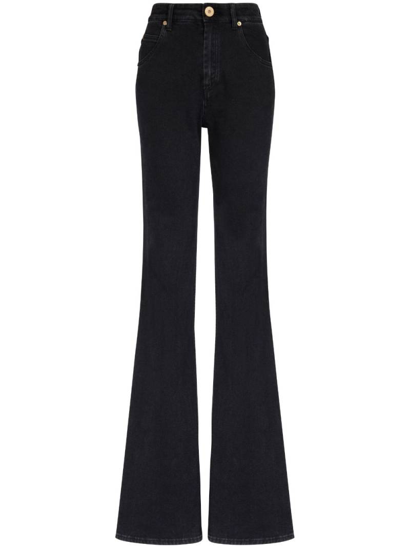 Balmain high-waist flared jeans - Black von Balmain