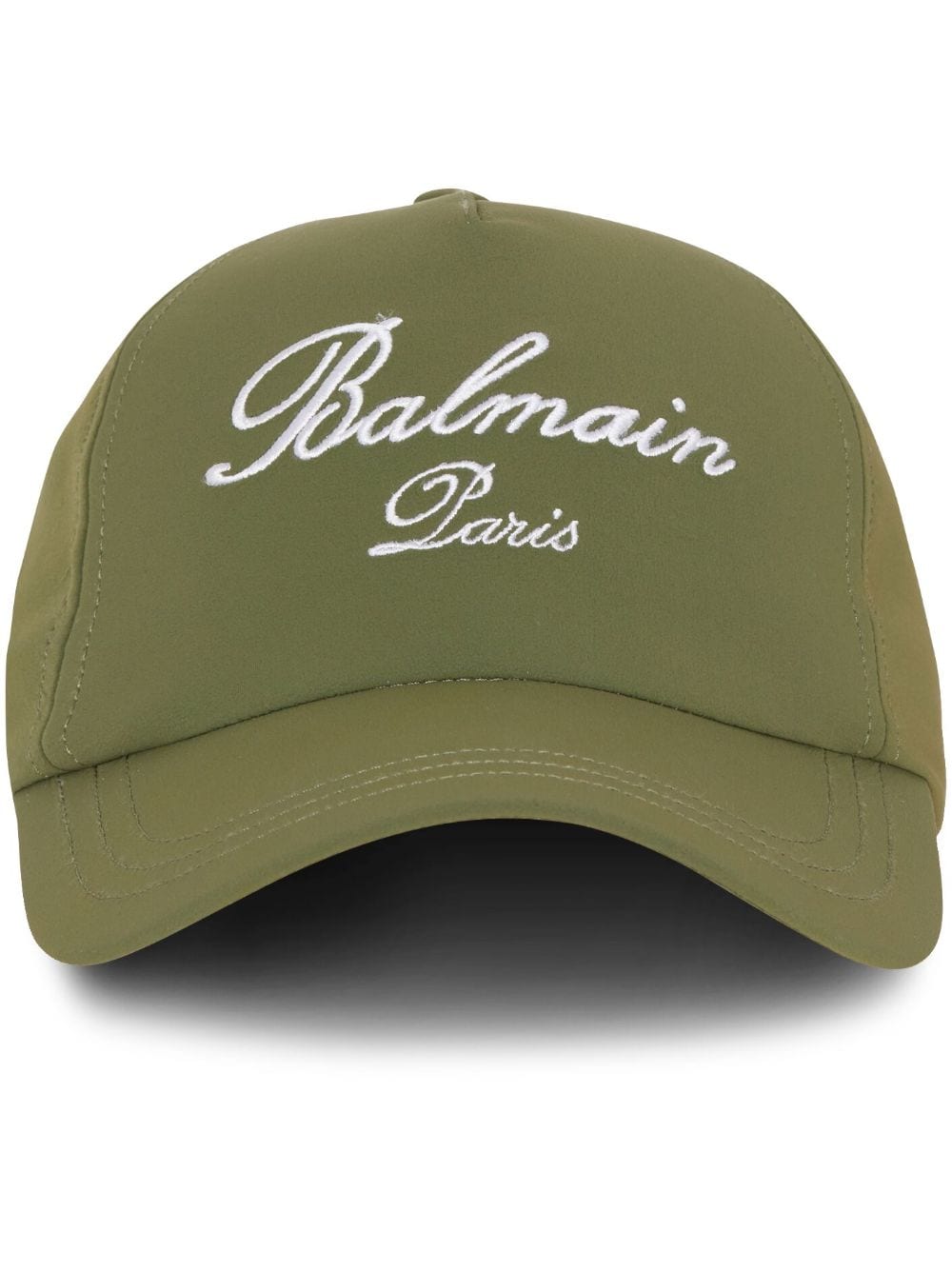 Balmain logo-embroidered baseball cap - Green von Balmain