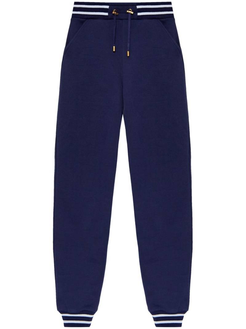 Balmain logo-embroidered track pants - Blue von Balmain