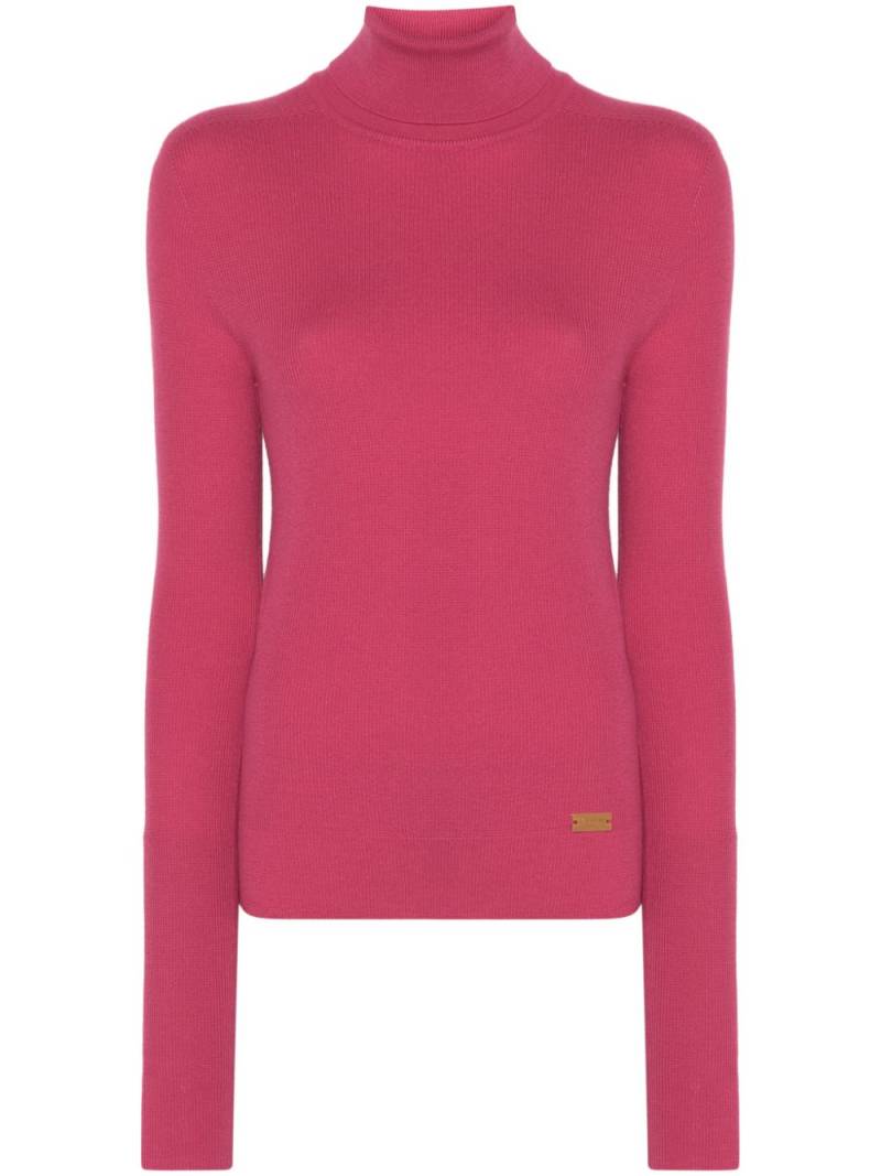 Balmain logo-plaque jumper - Pink von Balmain