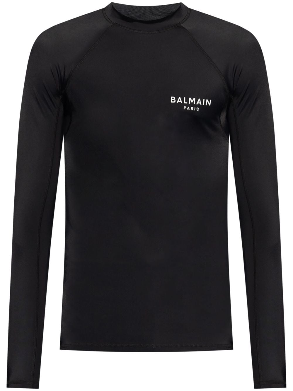 Balmain logo-print T-shirt - Black von Balmain