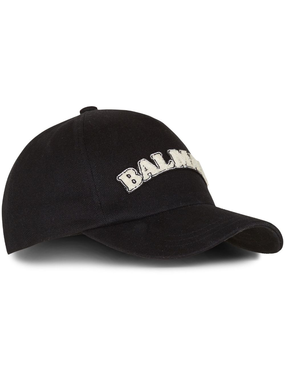 Balmain logo-print six-panel cap - Black von Balmain