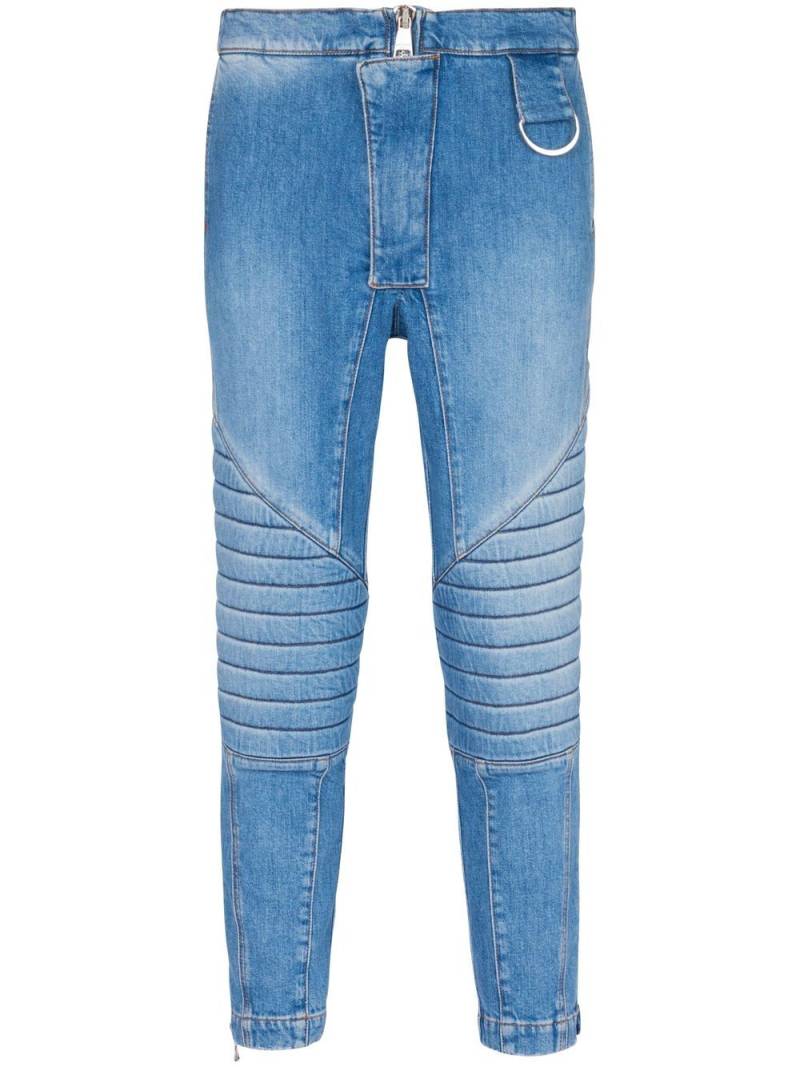 Balmain low-rise slim-cut jeans - Blue von Balmain