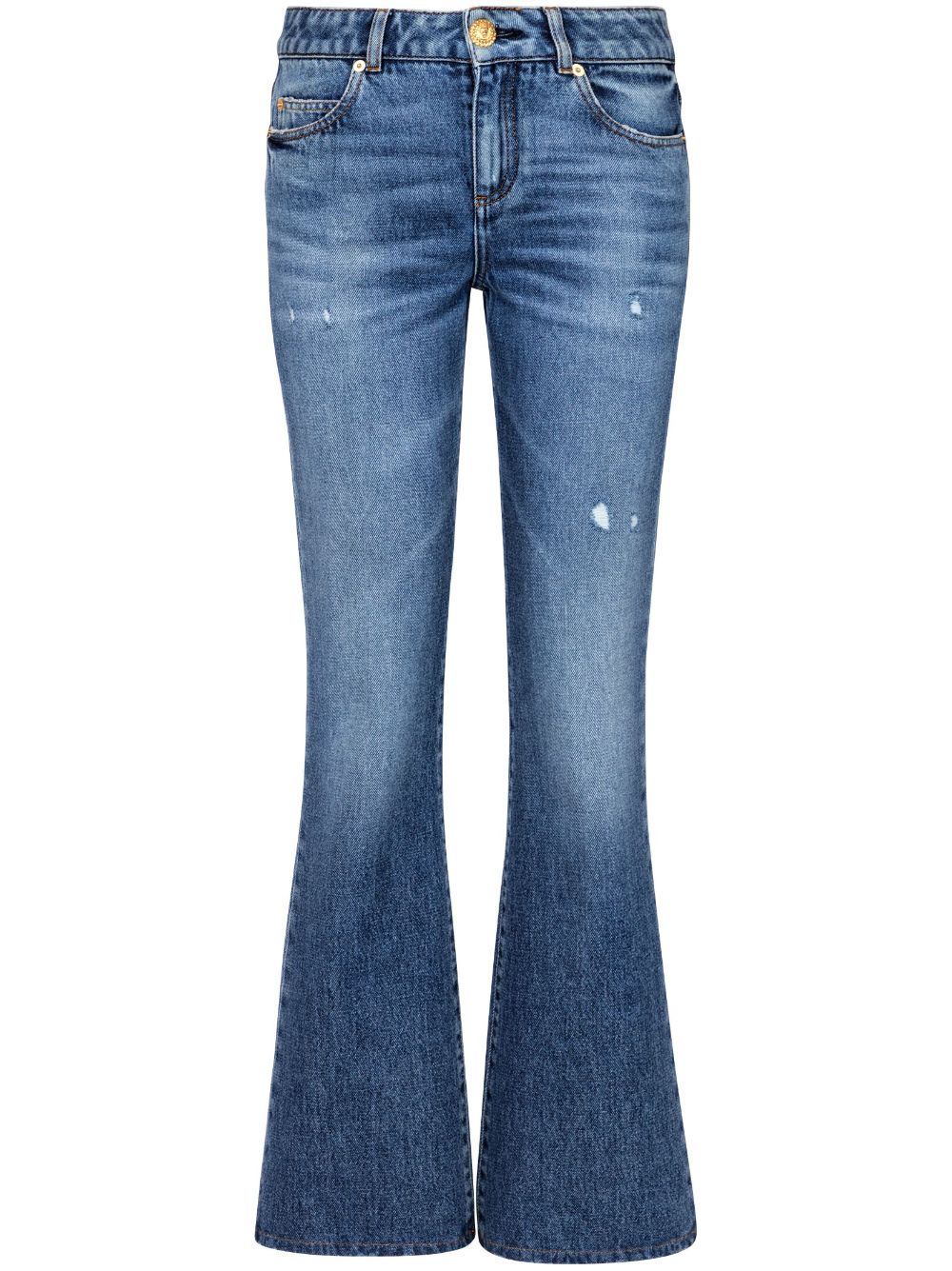 Balmain mid-rise flared jeans - Blue von Balmain