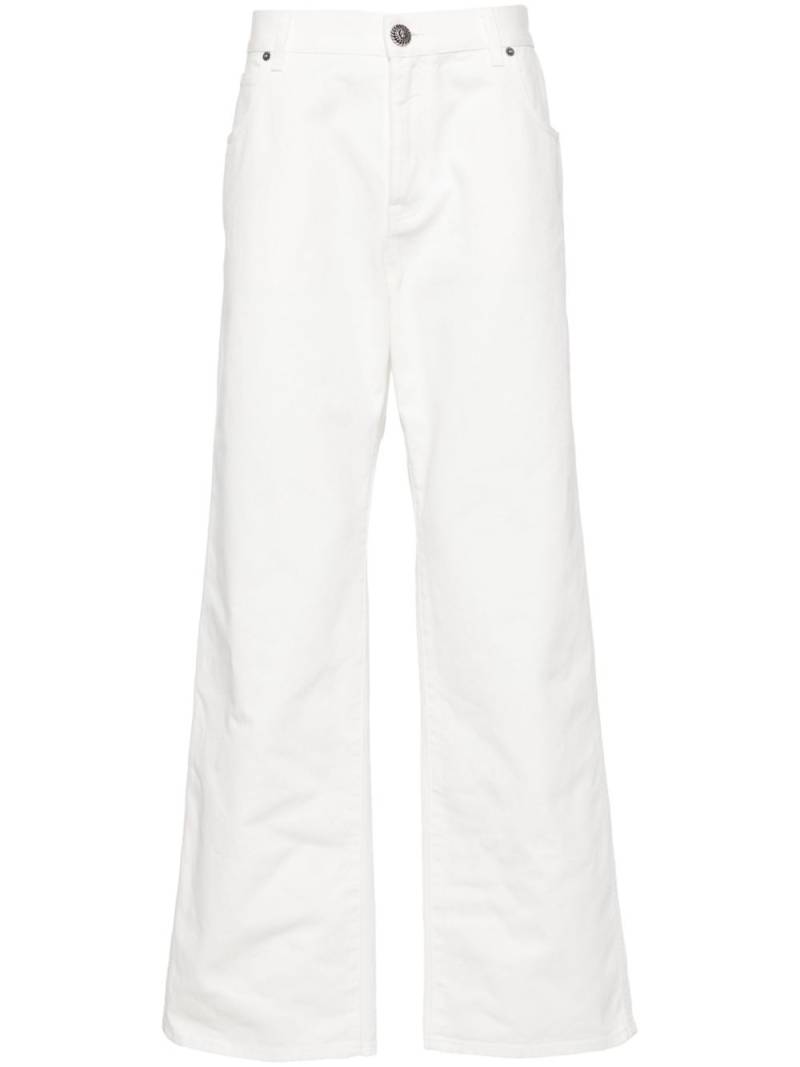 Balmain mid-rise straight jeans - White von Balmain