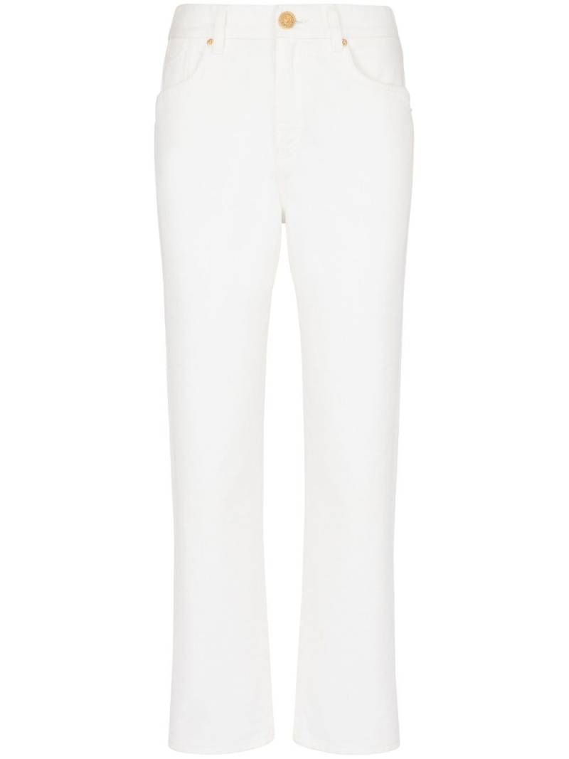 Balmain mid-rise straight-leg jeans - White von Balmain