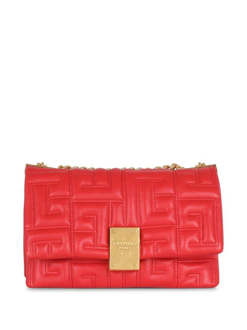 Balmain small 1945 Soft quilted crossbody bag - Red von Balmain