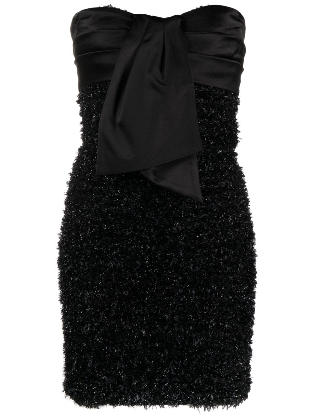 Balmain metallic tweed minidress - Black von Balmain