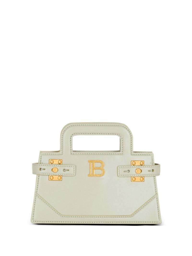 Balmain small B-Buzz leather tote bag - Green von Balmain