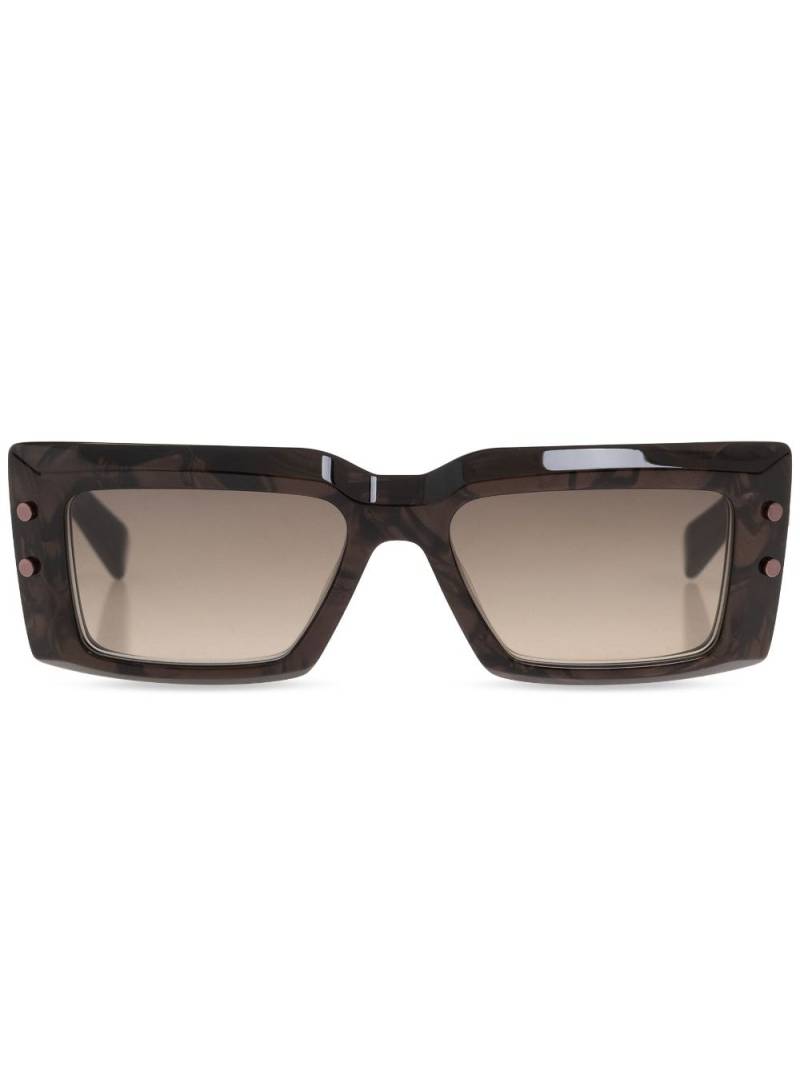 Balmain Eyewear square-frame sunglasses - Brown von Balmain Eyewear