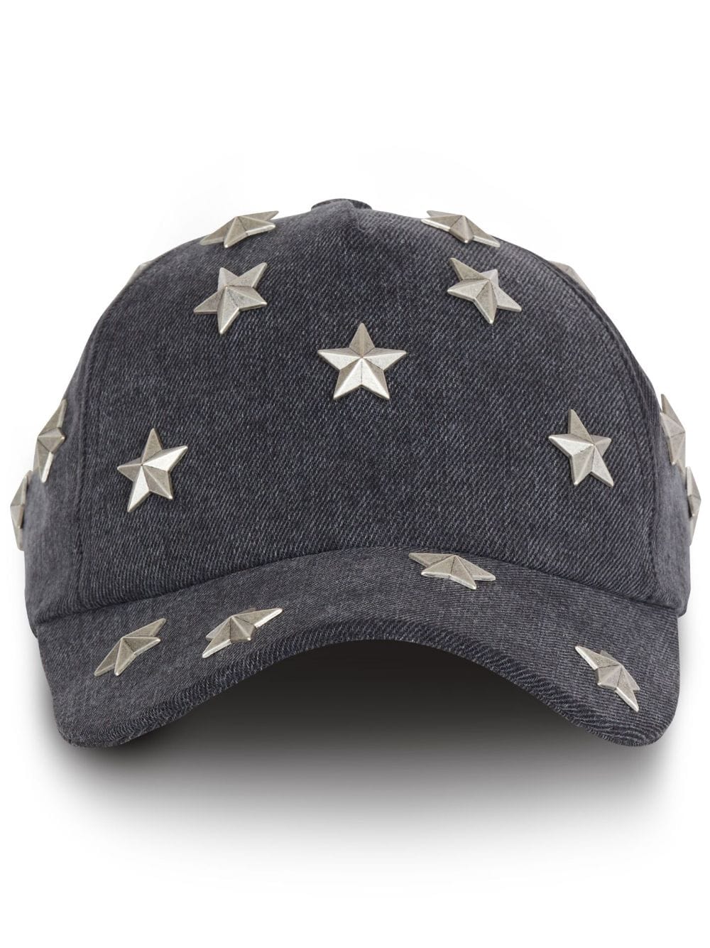 Balmain star-stud denim cap - Grey von Balmain