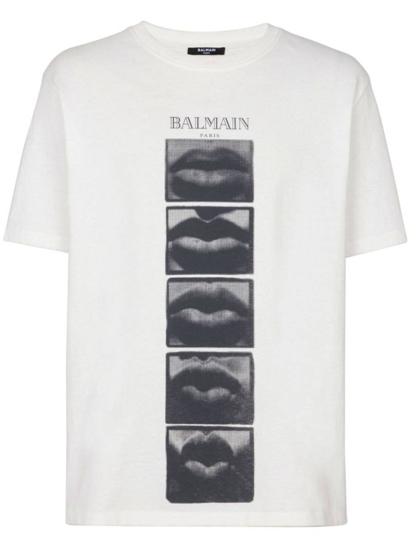 Balmain vintage print t-shirt - White von Balmain