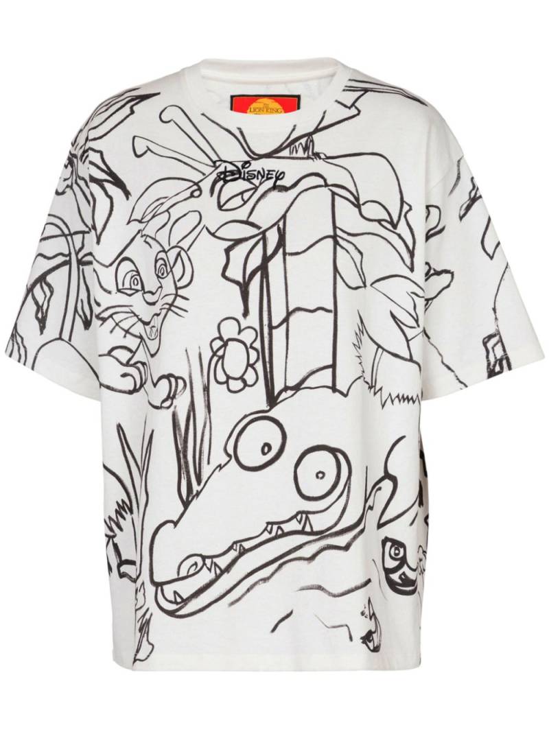 Balmain x Disney The Lion King T-shirt - White von Balmain