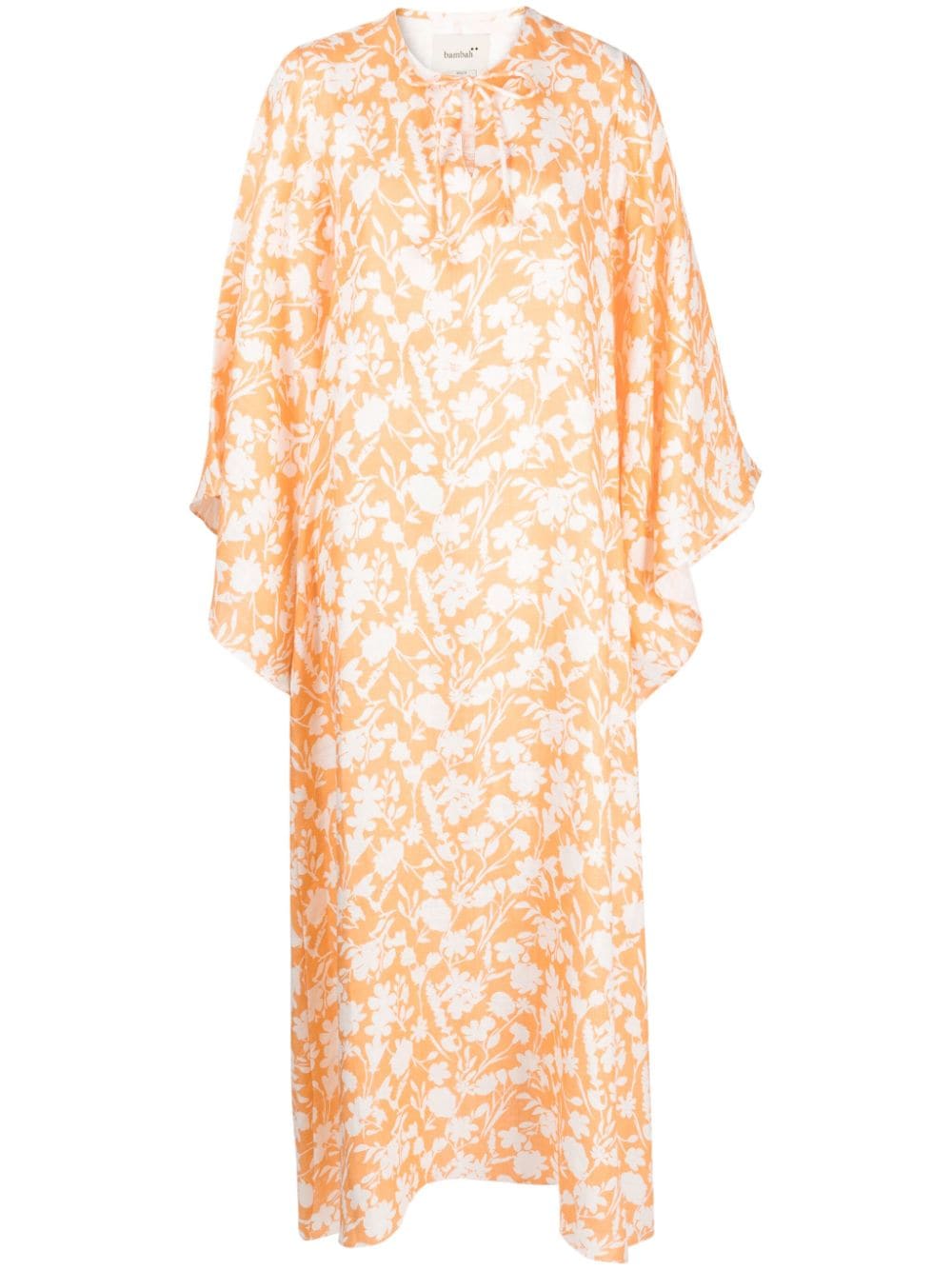 Bambah Arielle floral-print kaftan - Orange von Bambah