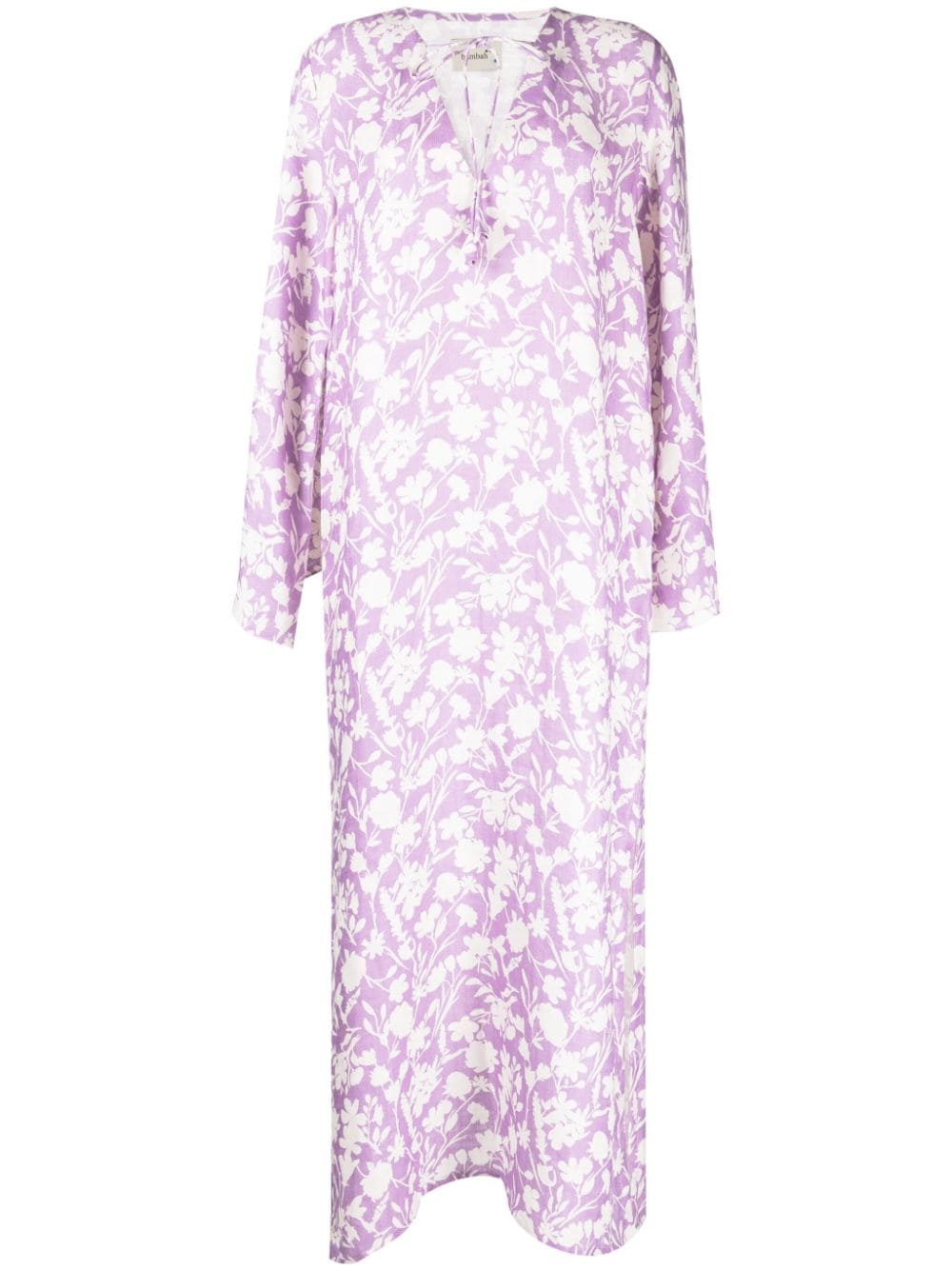 Bambah Arielle floral-print kaftan - Purple von Bambah