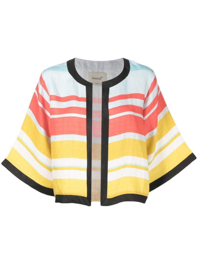 Bambah Cairo striped bolero jacket - Multicolour von Bambah