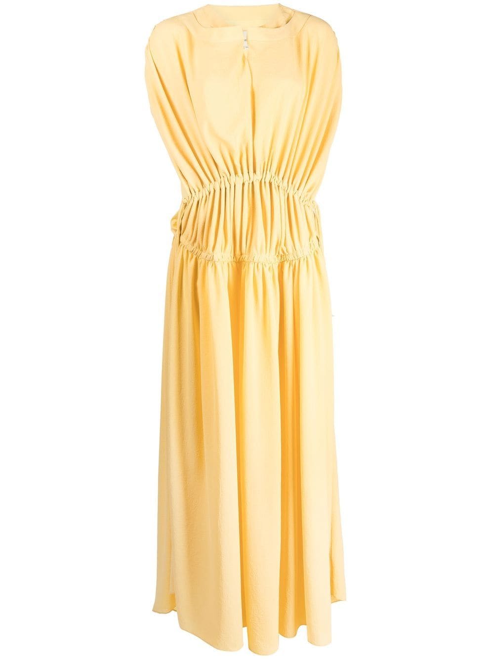 Bambah Fatima ruched kaftan dress - Yellow von Bambah