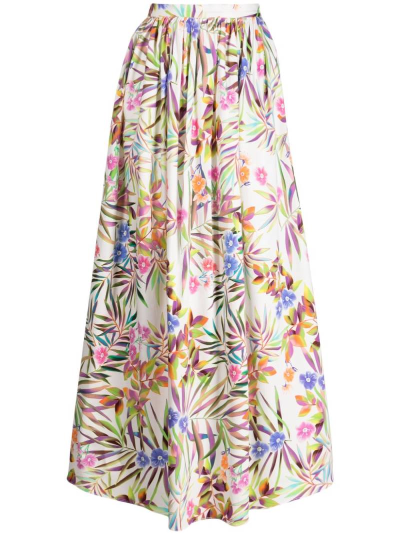 Bambah Floral Sarah cotton midi skirt - Multicolour von Bambah