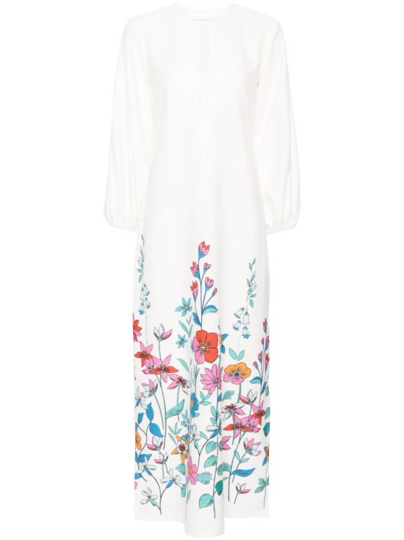 Bambah Hibiscus Tuscan dress - White von Bambah