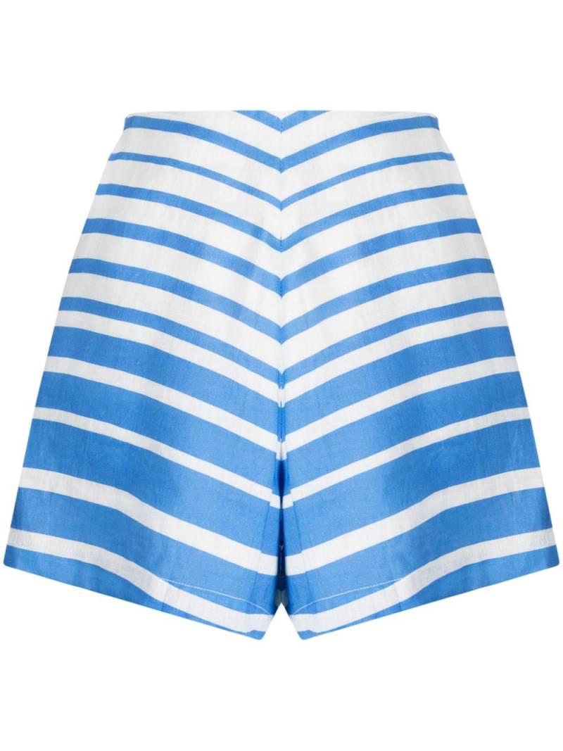 Bambah Sicily striped linen shorts - Blue von Bambah