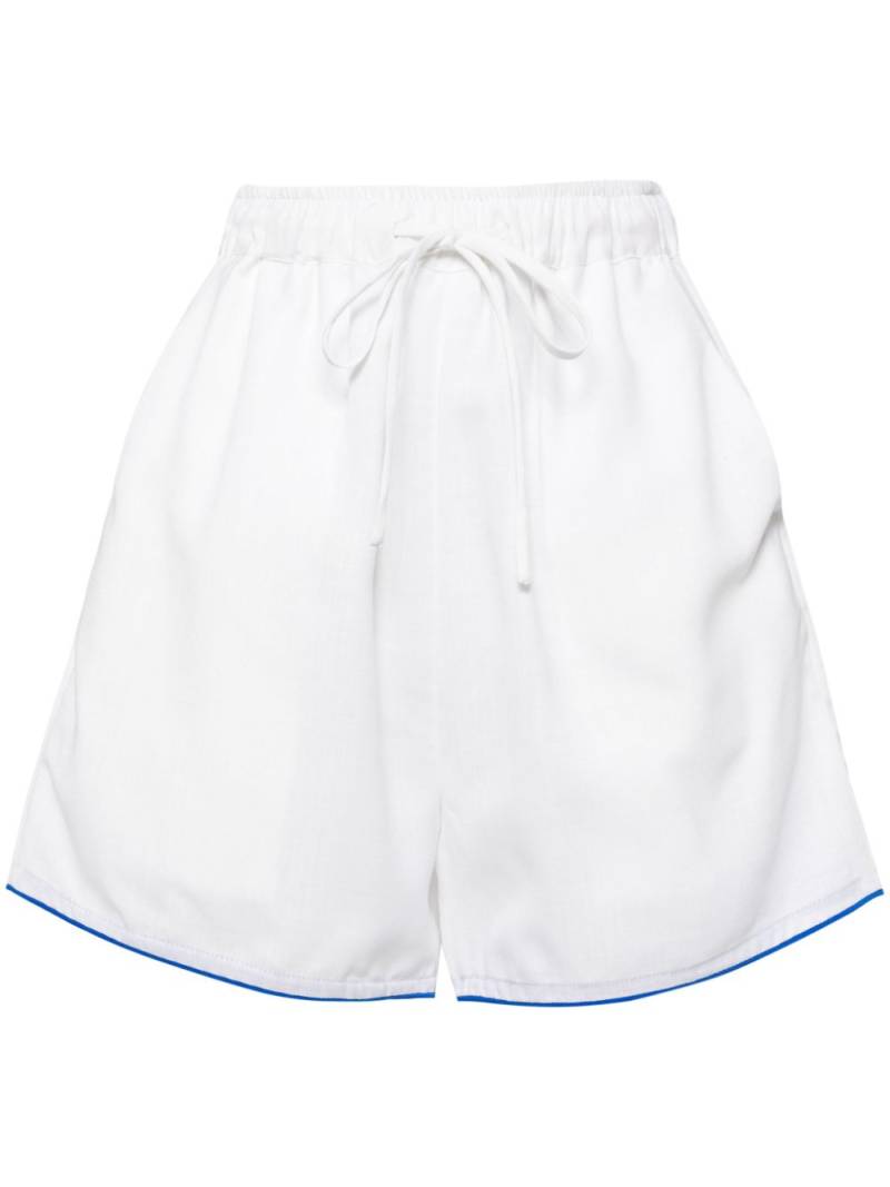 Bambah White Hibiscus Linen Shorts von Bambah