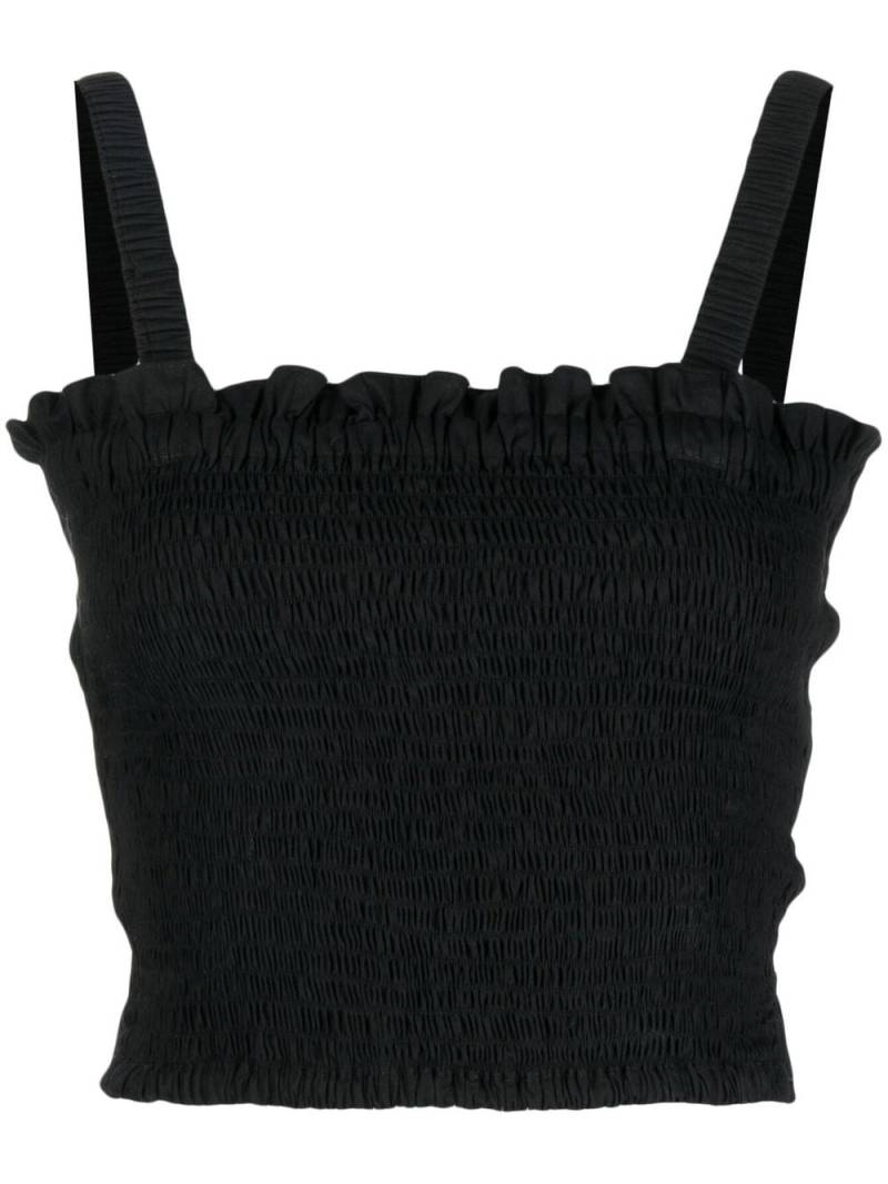 Bambah cut-detail cami top - Black von Bambah