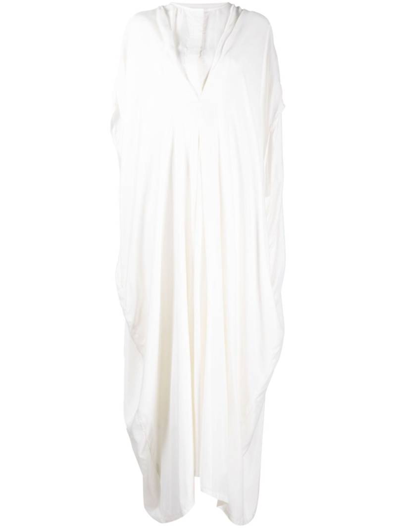 Bambah draped short-sleeve kaftan dress - White von Bambah