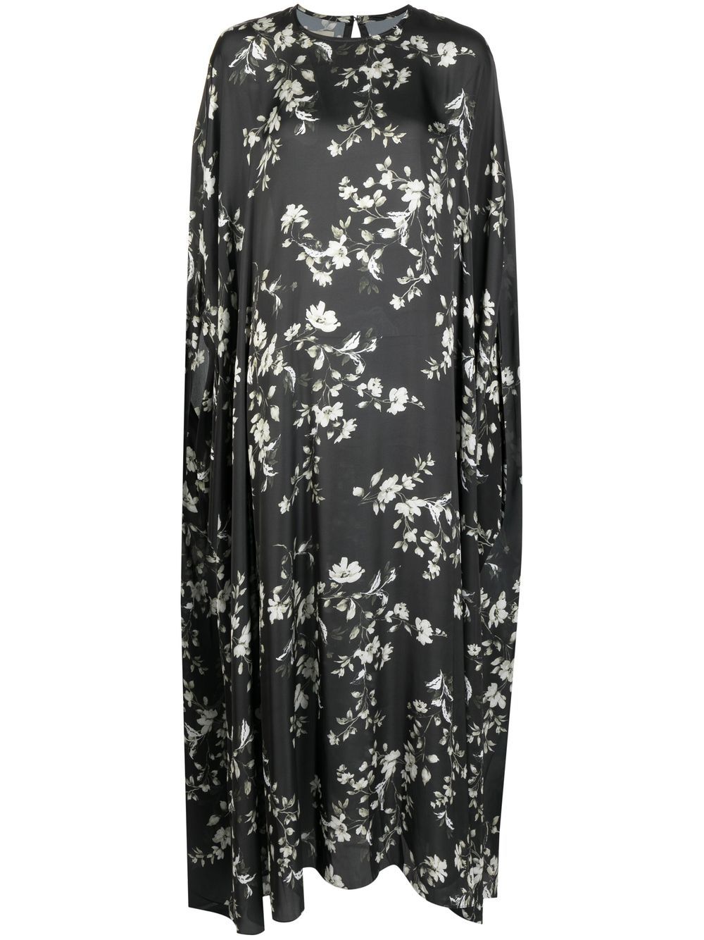 Bambah floral-print draped dress - Black von Bambah