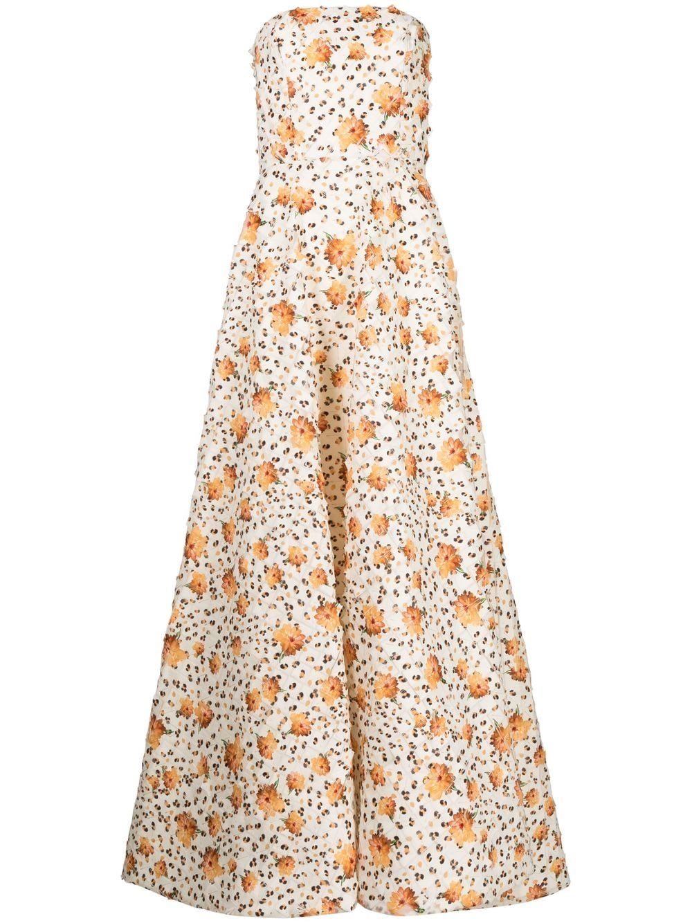 Bambah floral print gown - White von Bambah