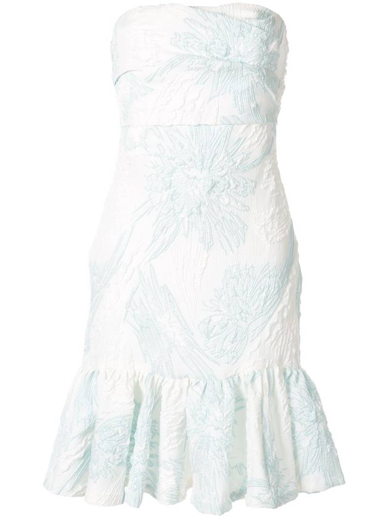 Bambah floral strapless dress - White von Bambah