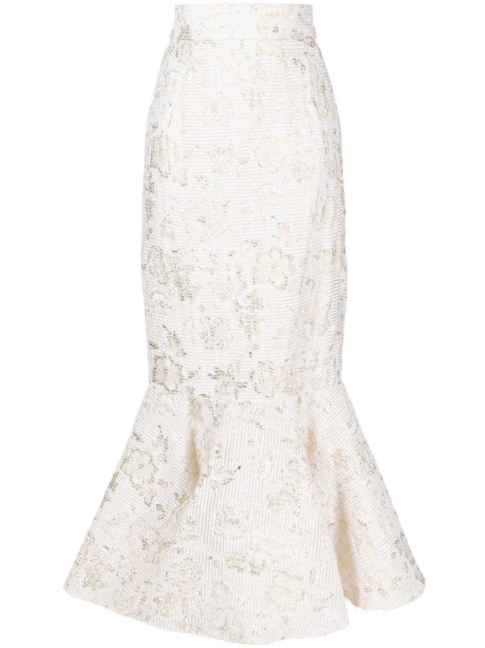 Bambah high-waisted mermaid skirt - White von Bambah