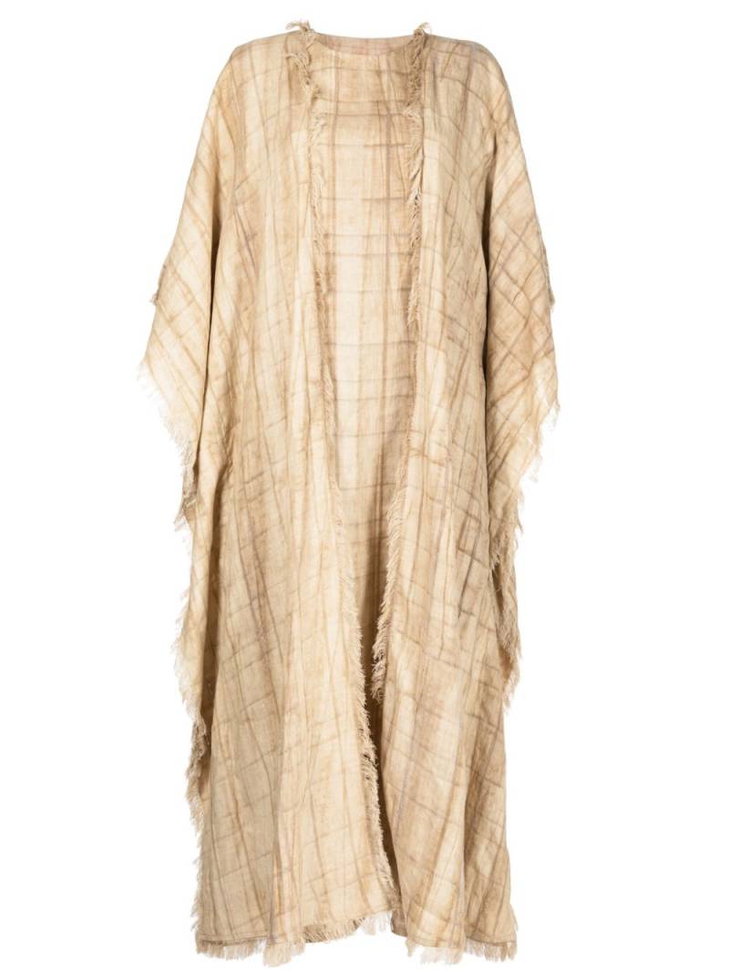 Bambah linen two-piece kaftan dress - Brown von Bambah