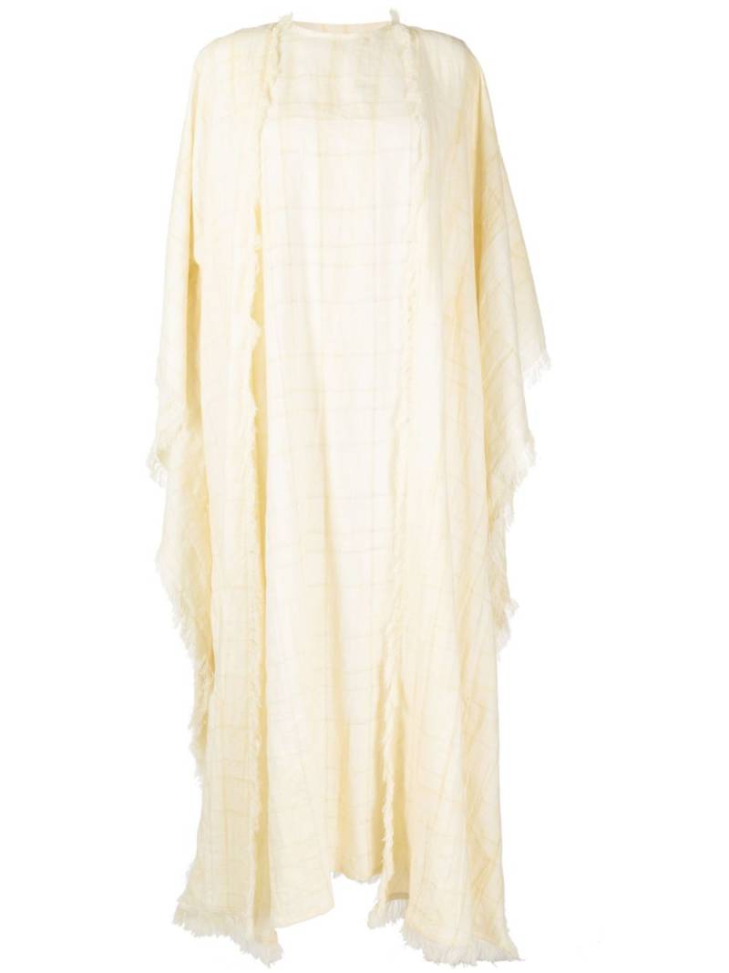 Bambah linen two-piece kaftan dress - Neutrals von Bambah