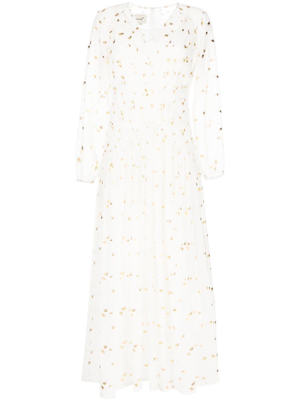 Bambah polka dot pattern kaftan - White von Bambah