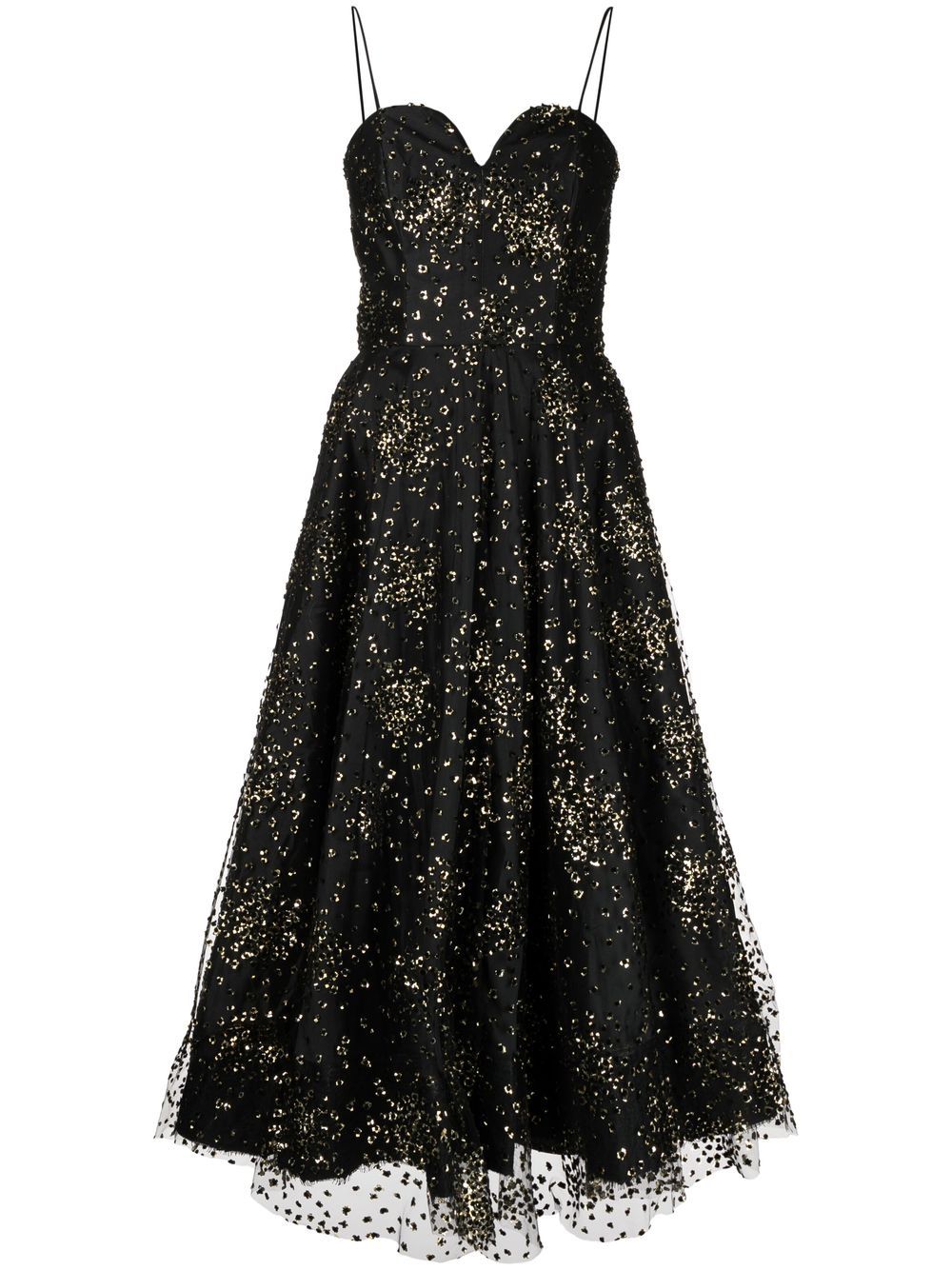 Bambah sequin-embellished midi dress - Black von Bambah