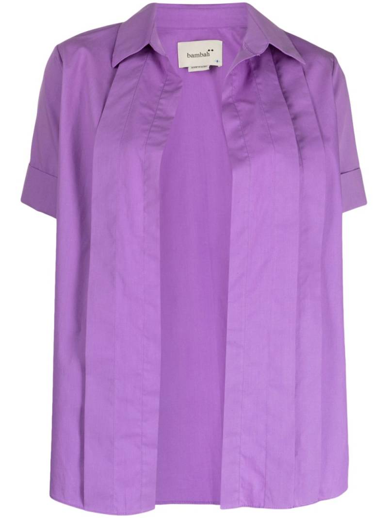 Bambah short-sleeve cotton shirt - Purple von Bambah