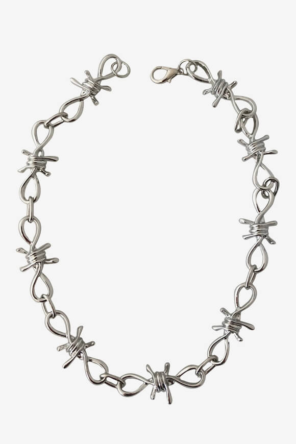 Banned Choker | Silber | Damen  | Einheitsgroesse von Banned