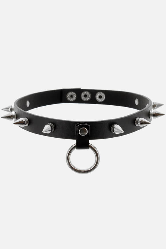 Banned Nieten Choker | Schwarz | Damen  | Einheitsgroesse von Banned