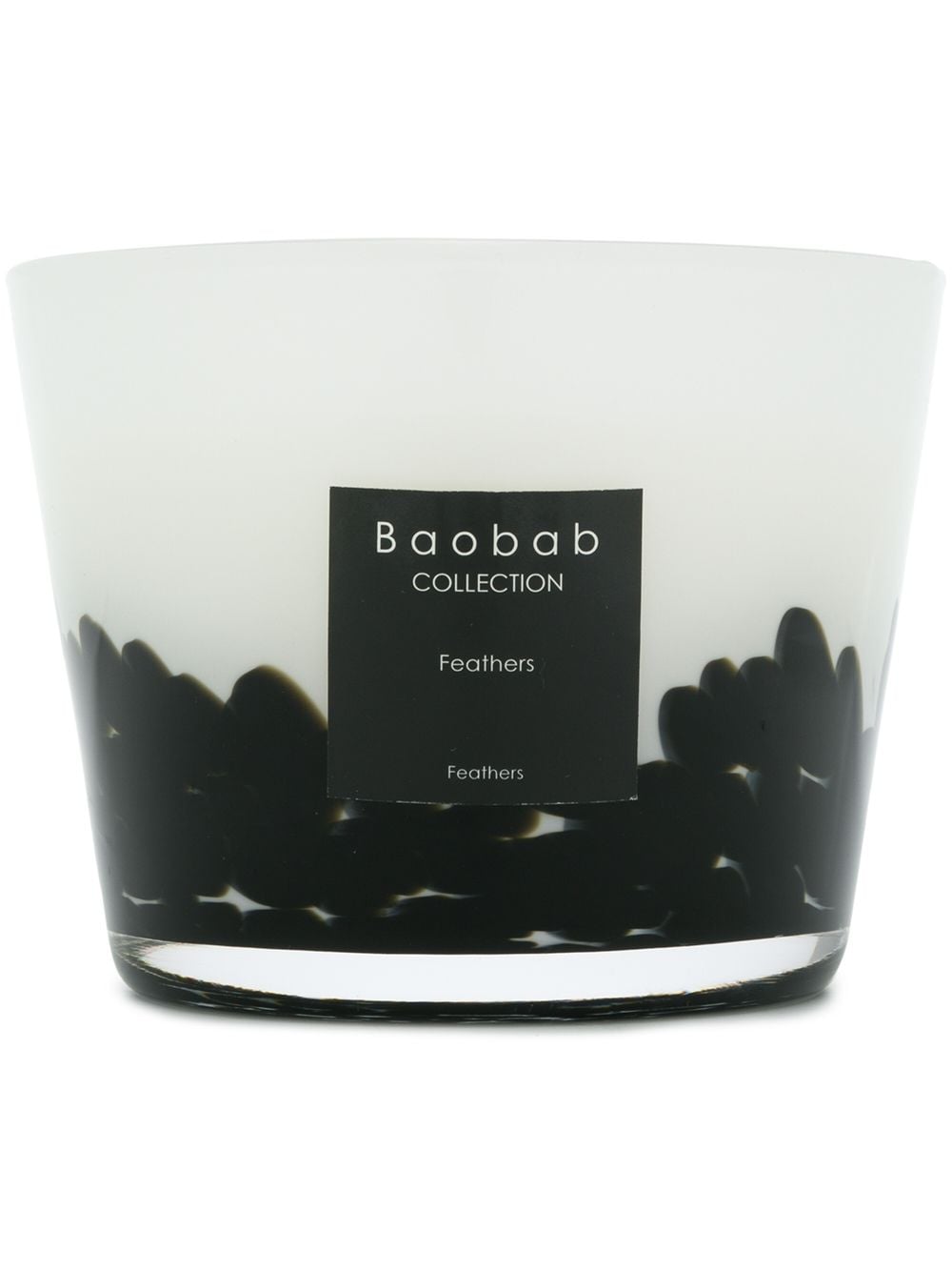 Baobab Collection Feathers scented candle (500g) - Black von Baobab Collection