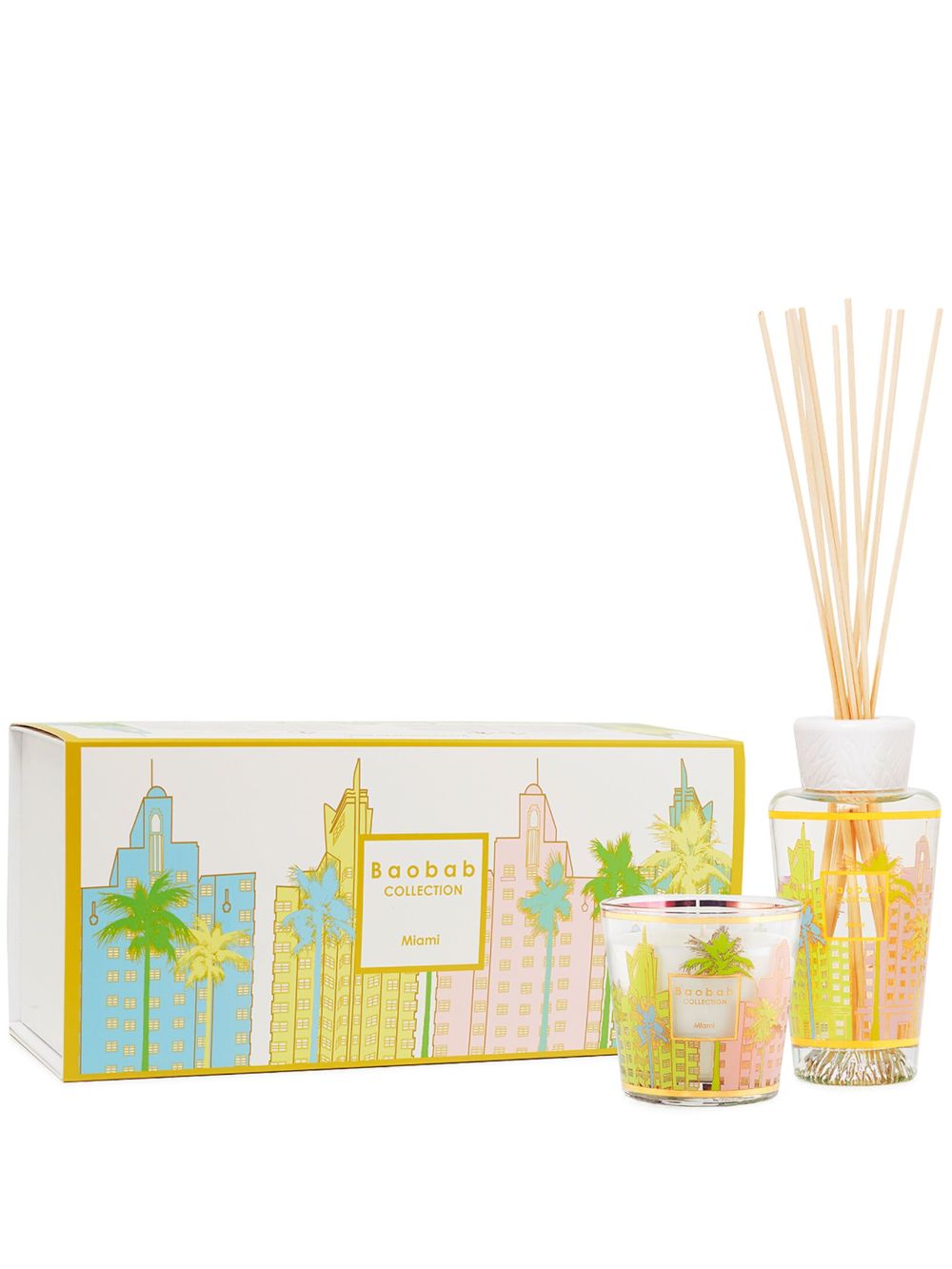 Baobab Collection My First Baobab Miami candle and diffuser set - Green von Baobab Collection