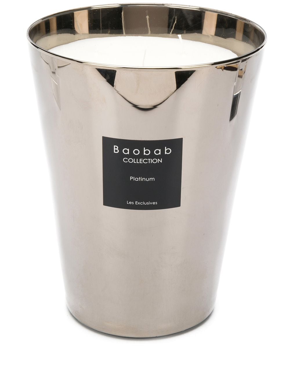 Baobab Collection Platinum 24 scented candle (3kg) - Silver von Baobab Collection