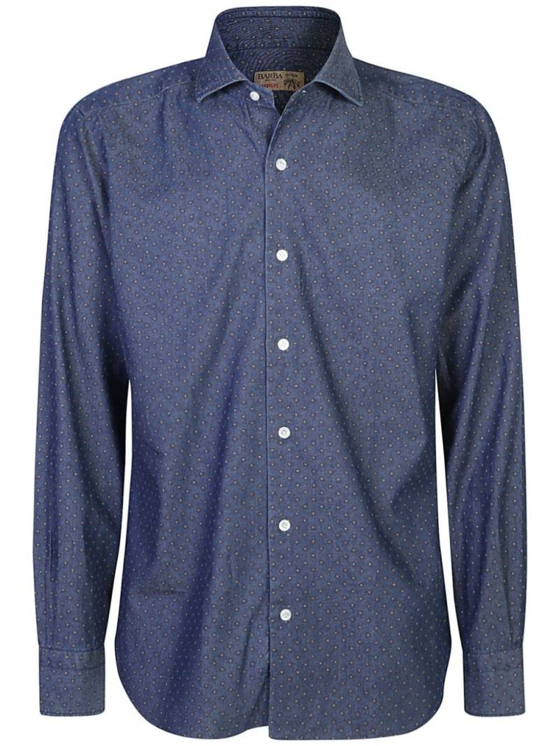 Barba abstract print shirt - Blue von Barba