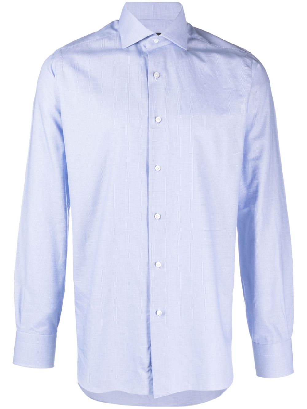 Barba button-up cotton shirt - Blue von Barba