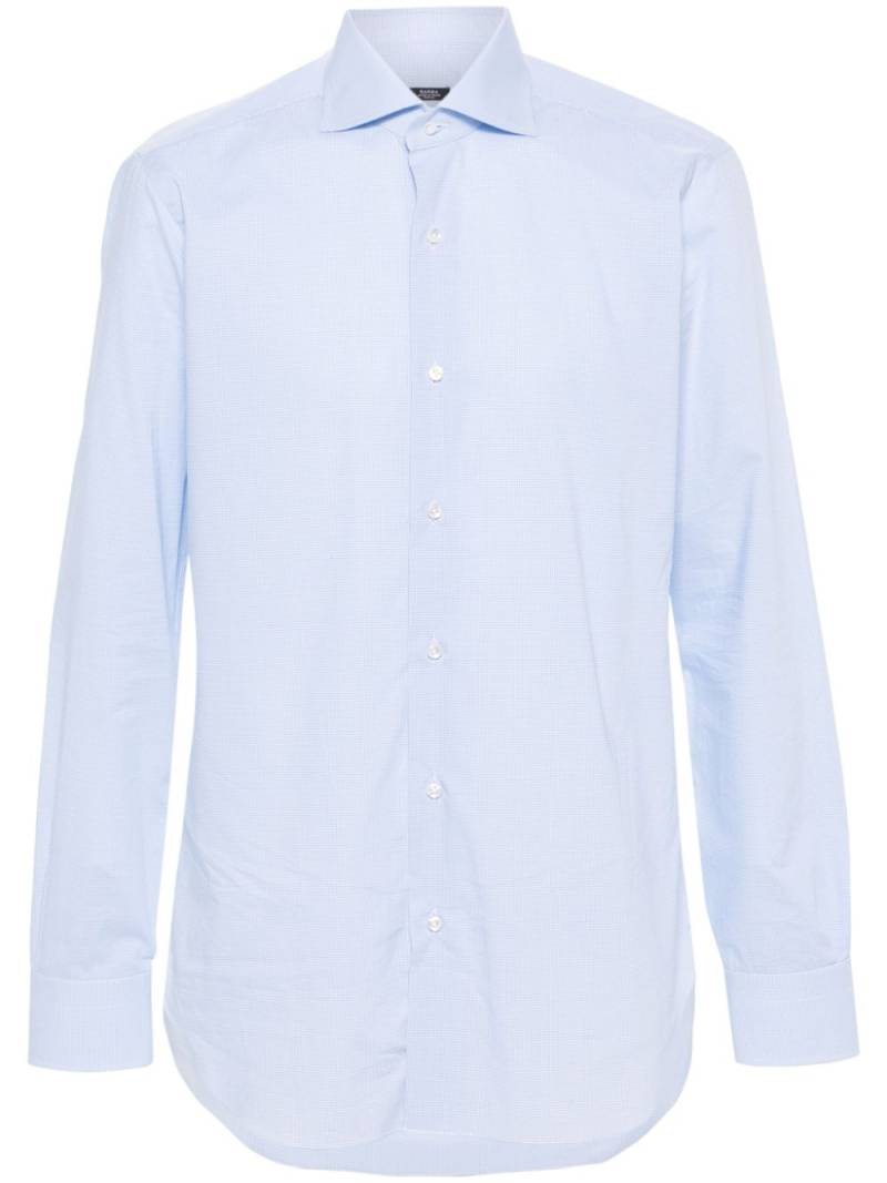 Barba check-pattern shirt - Blue von Barba