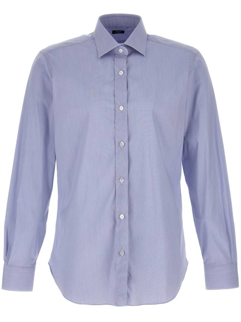 Barba classic-collar shirt - Blue von Barba