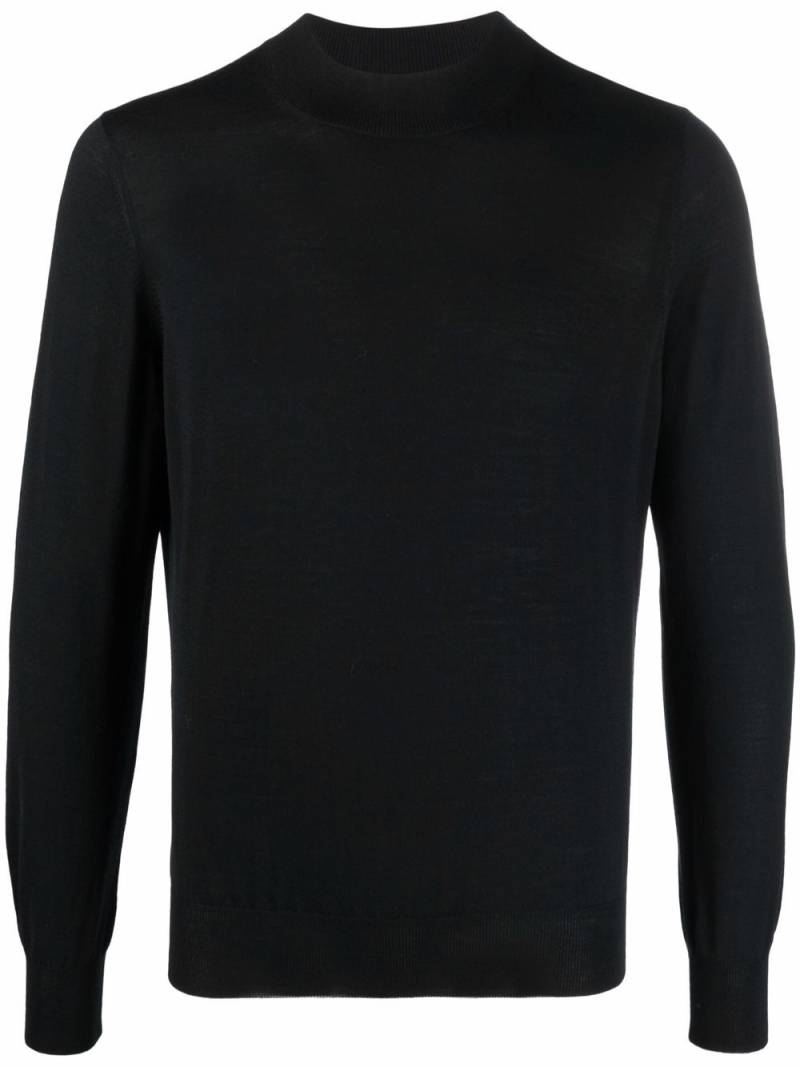 Barba crew-neck knit jumper - Black von Barba