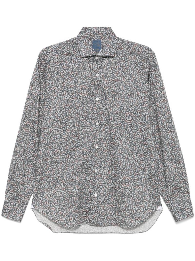 Barba floral-print shirt - Grey von Barba