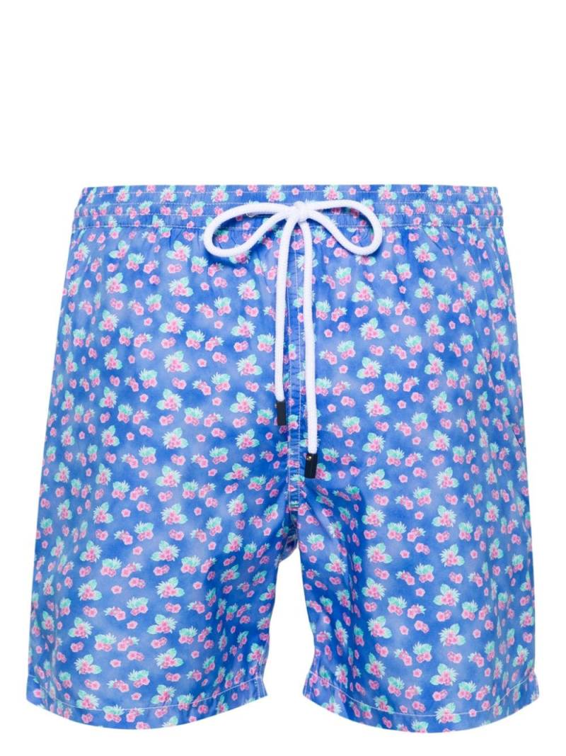 Barba floral-print swim shorts - Blue von Barba