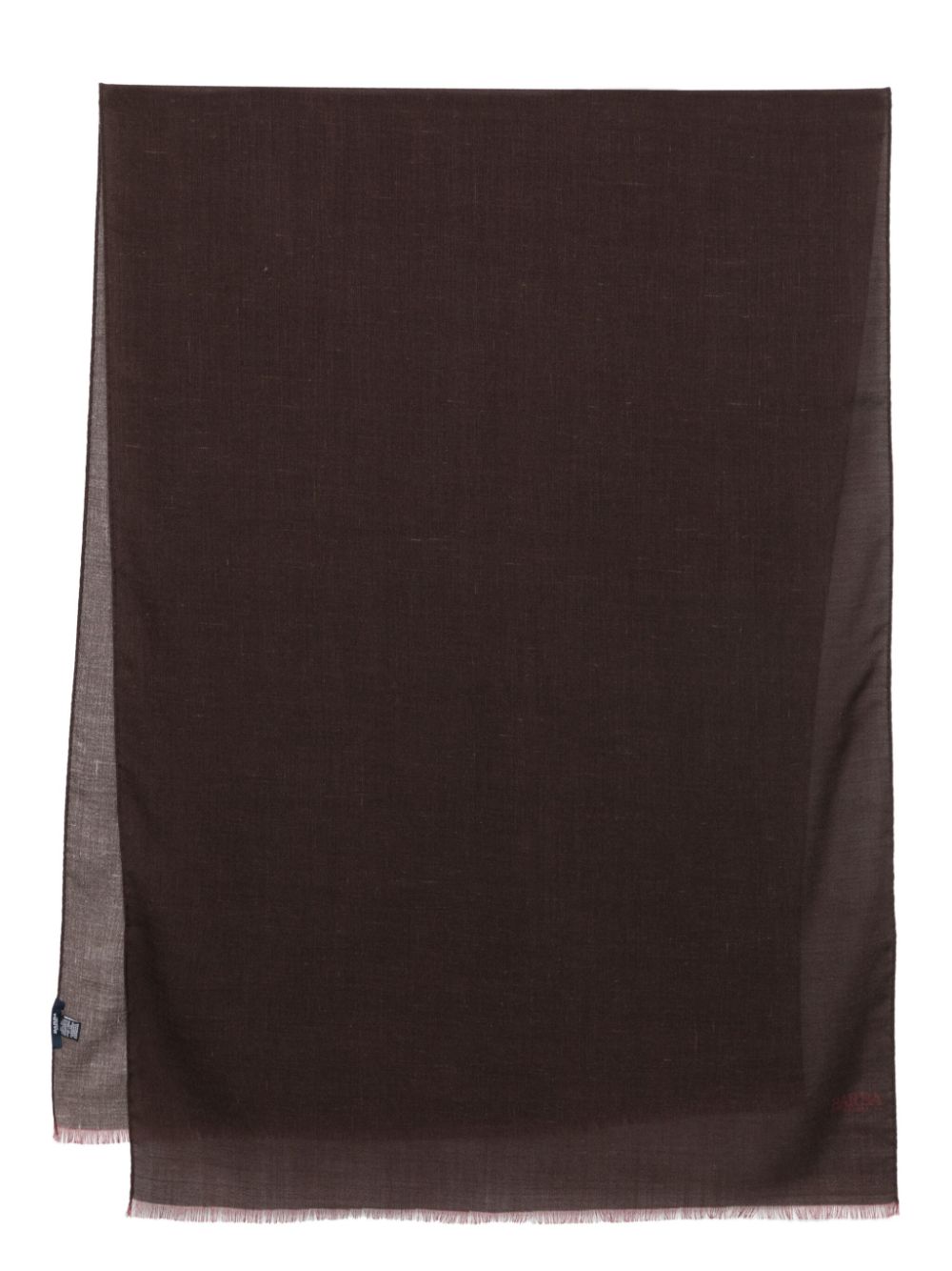 Barba fringed scarf - Brown von Barba