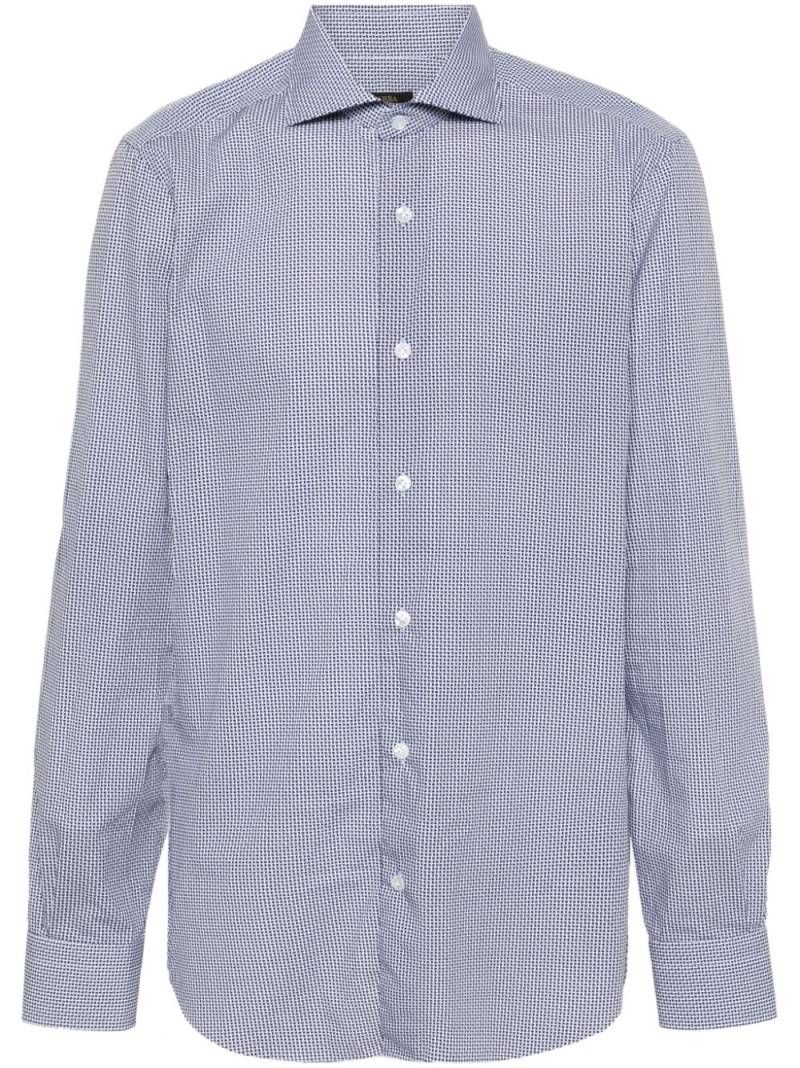 Barba graphic-print shirt - Blue von Barba